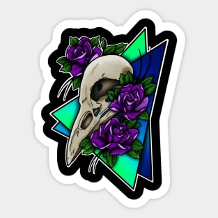 Raven skull Sticker